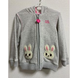 ミキハウス(mikihouse)の中古美品　ミキハウス  うさこパーカー　女児　100センチ(カーディガン)