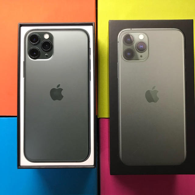 Apple(アップル)のiPhone 11 pro 64GB SIMフリー ミッドナイトグリーン スマホ/家電/カメラのスマートフォン/携帯電話(スマートフォン本体)の商品写真