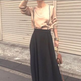 アメリヴィンテージ(Ameri VINTAGE)のSIMPLE NO COLLAR TOP ベージュ　アメリヴィンテージ(シャツ/ブラウス(長袖/七分))