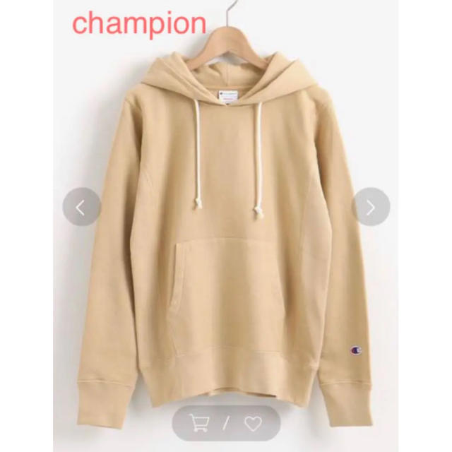 Champion(チャンピオン)のタグ付新品⭐️ミルクティー色で可愛い♡リバースウィーブフーディスウェット レディースのトップス(パーカー)の商品写真