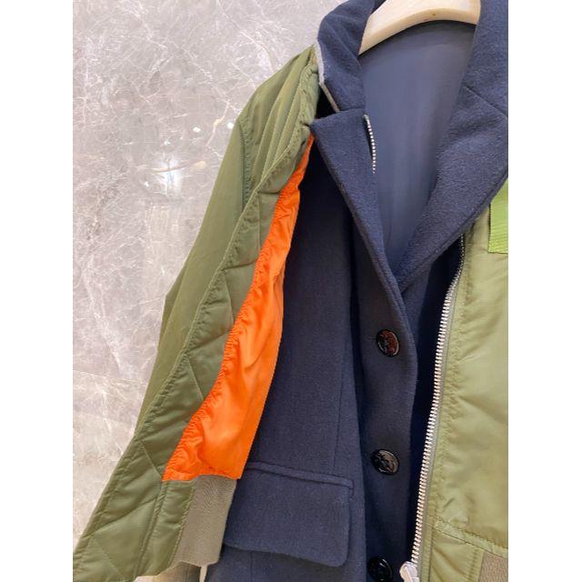 sacai(サカイ)のSacai MA-1 x Melton  jacket レディースのジャケット/アウター(ダウンベスト)の商品写真