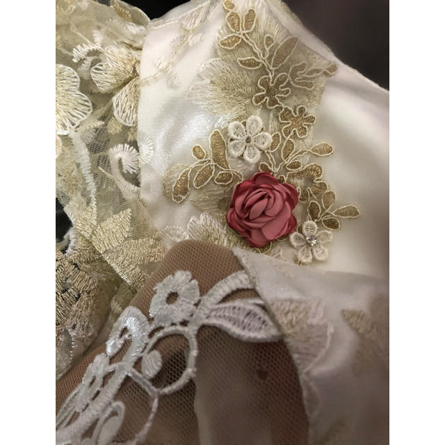 ROBE(ローブ)のローブドフルール♡フラワーモチーフラメ刺繍レースタイトドレス レディースのフォーマル/ドレス(ミニドレス)の商品写真