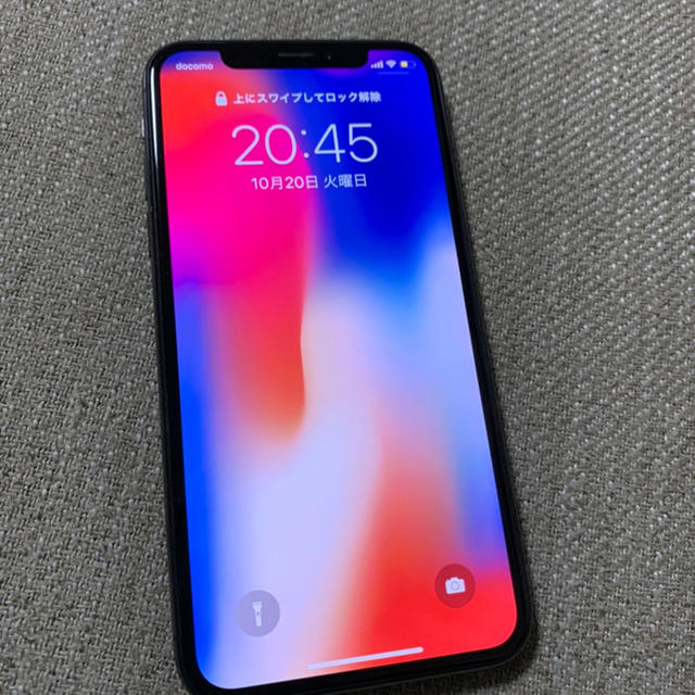 スマホ/家電/カメラiPhone X 本体　64GB スペースグレー　SIMフリー