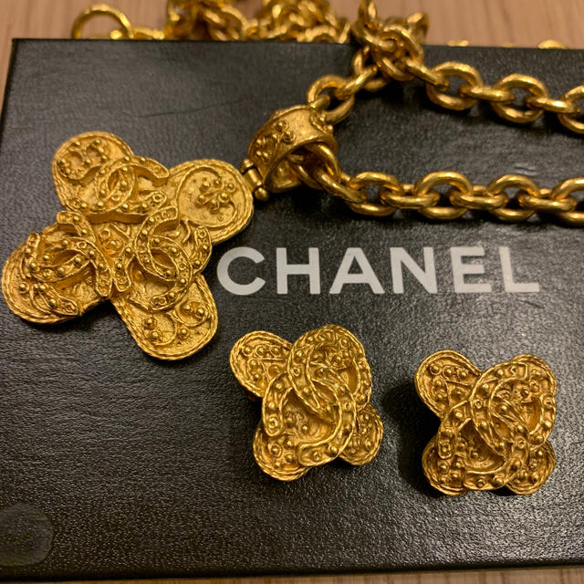 シャネル　CHANEL  ビンテージネックレス&イヤリング