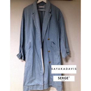 SAYAKADAVIS×SERGE☆別注☆デニムロングコート(ロングコート)