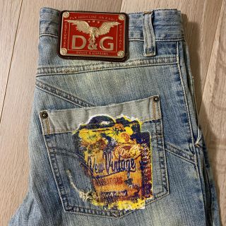 ディーアンドジー(D&G)のD&G ダメージデニム ジーンズ　33×47(デニム/ジーンズ)