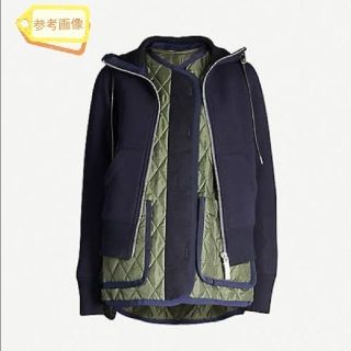 sacai スポンジスウェットフーディ　キルティング　パーカー　ジャケット