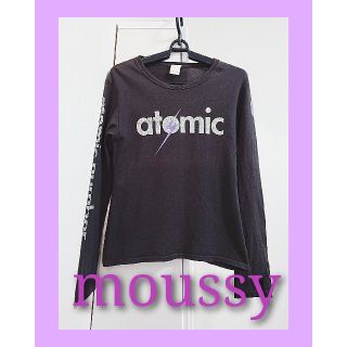 マウジー(moussy)の★最終値下げ★ moussy  ラメプリントロンＴ チャコールグレー Ｍ(Tシャツ(長袖/七分))