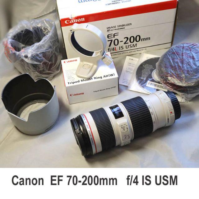 ☆値下☆ Canon EF 70-200mm f4 IS USM 白フード付き☆