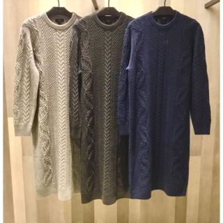 セオリー(theory)のTheory 19aw ケーブル編みニットワンピース(ロングワンピース/マキシワンピース)