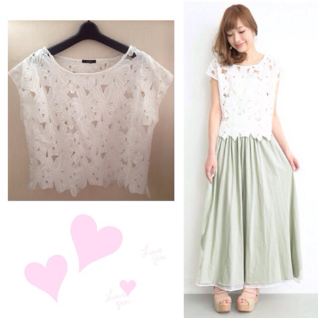 URBAN RESEARCH ROSSO(アーバンリサーチロッソ)のRosso 花柄レーストップス ♡ レディースのトップス(シャツ/ブラウス(半袖/袖なし))の商品写真