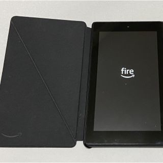 fire 7 タブレット　第9世代　32GB 純正カバー付き美品(タブレット)