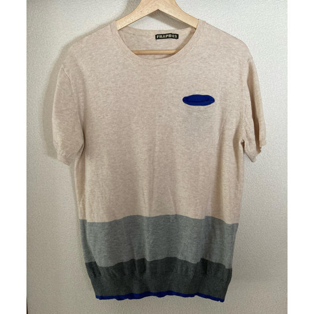 FRAPBOIS(フラボア)の【FRAPBOIS】　ニット　Tシャツ メンズのトップス(Tシャツ/カットソー(半袖/袖なし))の商品写真