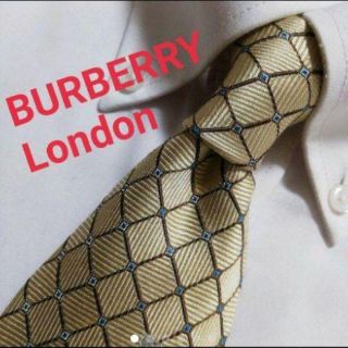 バーバリー(BURBERRY)のネクタイ　バーバリーロンドン　高級シルク　即購入OK　正規品(ネクタイ)