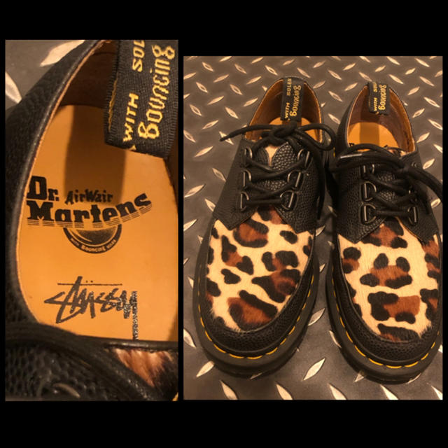 Dr.Martens(ドクターマーチン)の限定発売！入手困難！Dr.Martens×stussyコラボヒョウ柄ローファー レディースの靴/シューズ(ローファー/革靴)の商品写真