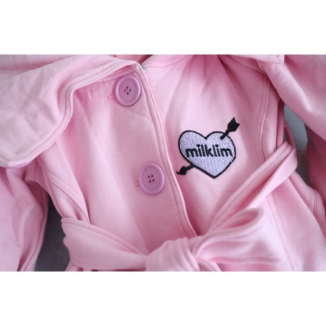 milklim(ミルクリーム)のMilklim ピンク コート レディースのジャケット/アウター(ロングコート)の商品写真