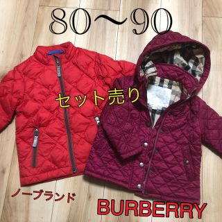 バーバリー(BURBERRY)の80.90サイズ　コート　ダウン　セット売り(コート)