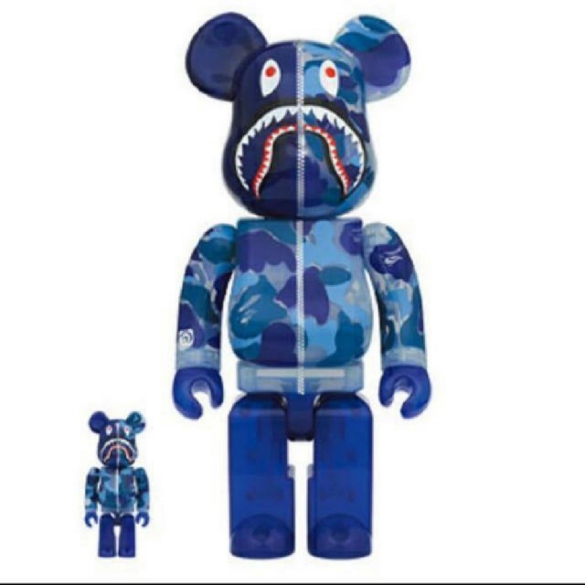 MEDICOM TOY(メディコムトイ)のBAPE BE@RBRICK ABC CAMO SHARK 100%&400%  エンタメ/ホビーのフィギュア(その他)の商品写真