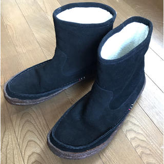 アグ(UGG)のReef スエードムートンブーツ 黒 28cm(ブーツ)