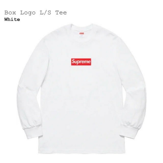 supreme box logo s whiteメンズ