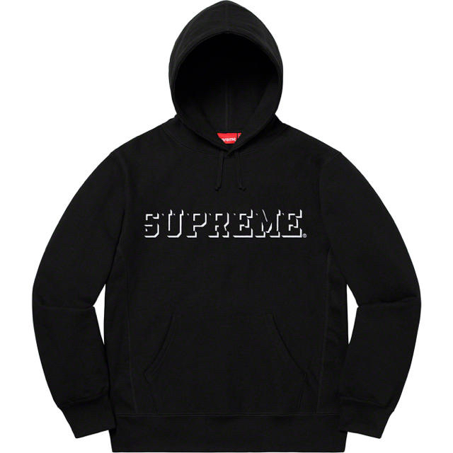supremesupreme Drop Shadow Hooded Sweatshirt