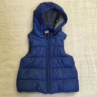 プチバトー(PETIT BATEAU)のダウンベスト(ジャケット/上着)