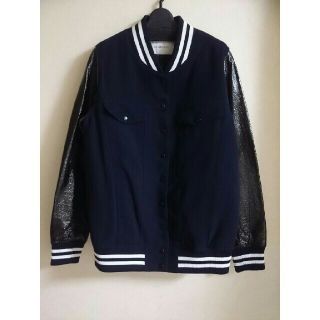 LE CIEL BLEU - 新品未使用💝LE CIEL BLEU ライン入りスタジャン本革