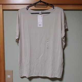 ユニクロ(UNIQLO)のUNIQLO　ドレープクルーネックＴシャツ(Tシャツ(半袖/袖なし))