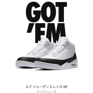 ナイキ(NIKE)のNIKE AIR JORDAN 3 Fragment ジョーダン フラグメント(スニーカー)