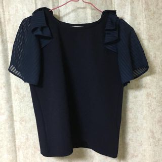 マジェスティックレゴン(MAJESTIC LEGON)の肩リボントップス(Tシャツ(半袖/袖なし))