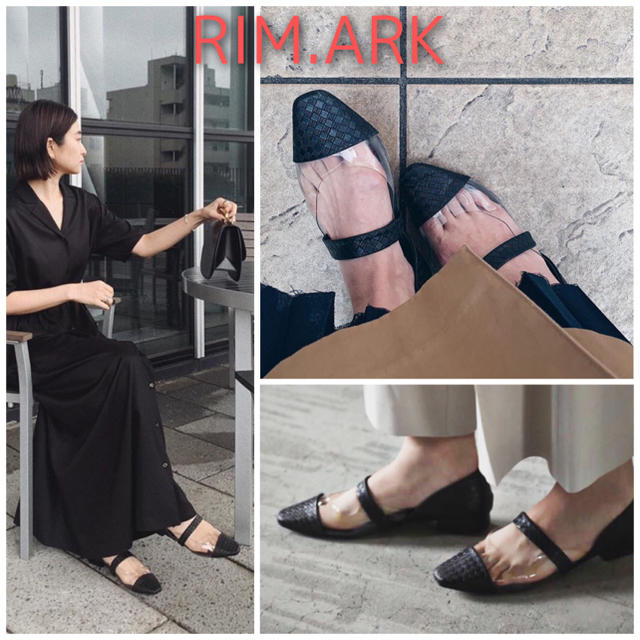 RIM.ARK / Low heel clear pumps