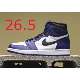 ナイキ(NIKE)のNIKE AIR JORDAN 1 OG COURT PURPLE 26.5cm(スニーカー)