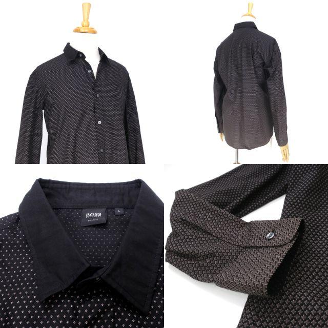 HUGO BOSS(ヒューゴボス)のHUGO BOSS ヒューゴボス　グラデーション総柄◎SLIM FITシャツ メンズのトップス(シャツ)の商品写真