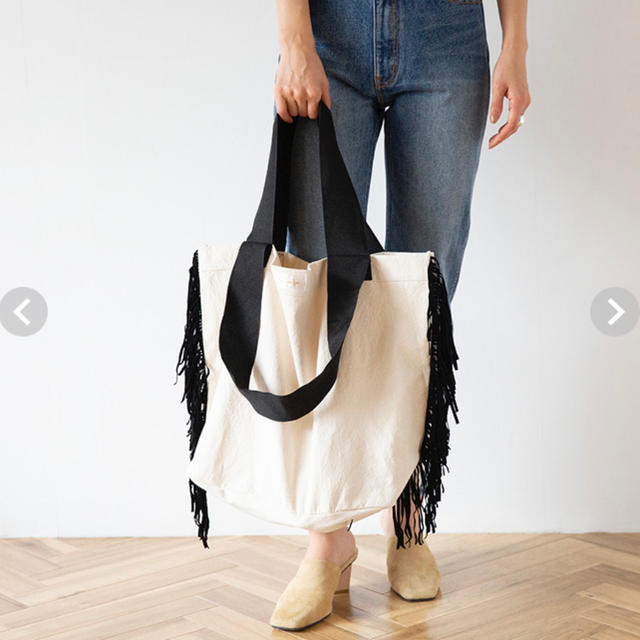 SeaRoomlynn(シールームリン)の◎人気◎searoomlynn FRINGE BIG BAG black レディースのバッグ(トートバッグ)の商品写真