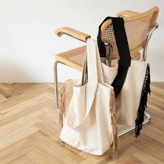 シールームリン(SeaRoomlynn)の◎人気◎searoomlynn FRINGE BIG BAG black(トートバッグ)