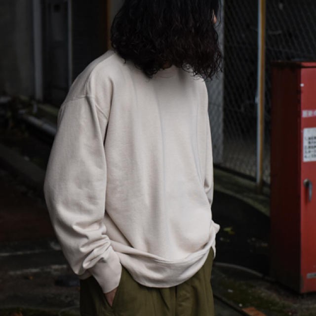 Suvin Cotton Sweat Shirt ベージュ