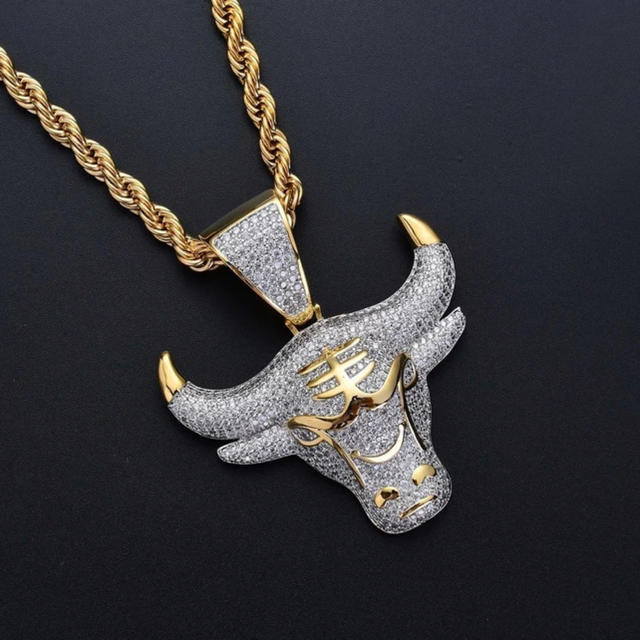 【大人気】ネックレス シカゴ ブルズ  ゴールド　bulls メンズのアクセサリー(ネックレス)の商品写真