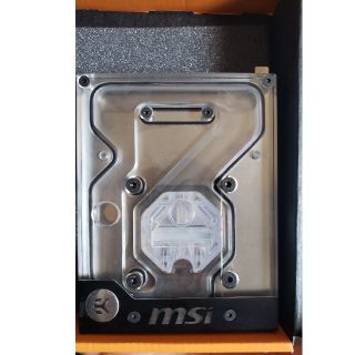 EK-FB MSI X299 Monoblock CPU水枕(PCパーツ)