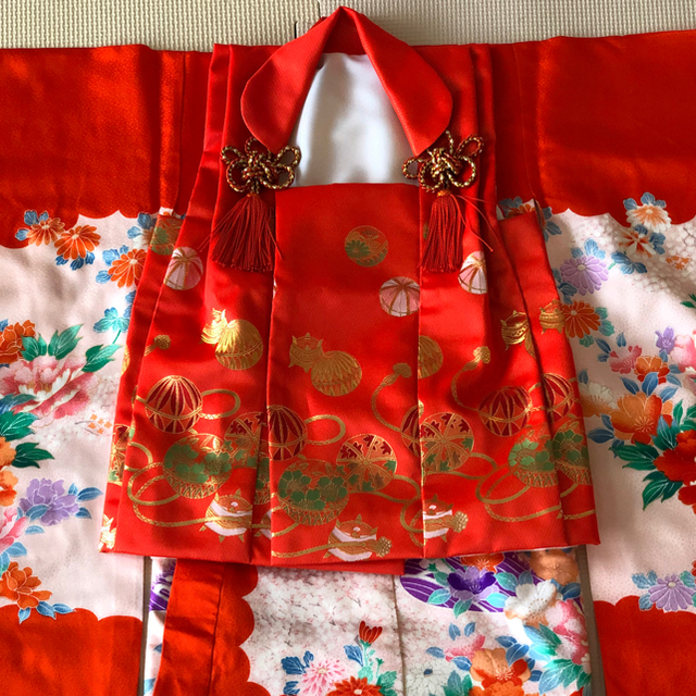 七五三用　被布 キッズ/ベビー/マタニティのキッズ服女の子用(90cm~)(和服/着物)の商品写真