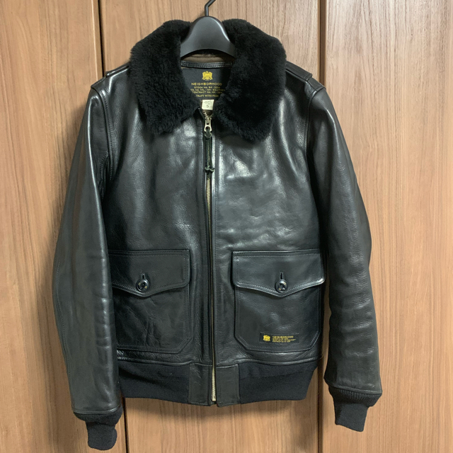 NEIGHBORHOOD(ネイバーフッド)のneighborhood G-1 JKT メンズのジャケット/アウター(レザージャケット)の商品写真