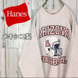 ヘインズ(Hanes)の【メキシコ製】ヘインズ アリゾナ フットボール プリント プルオーバースウェット(スウェット)