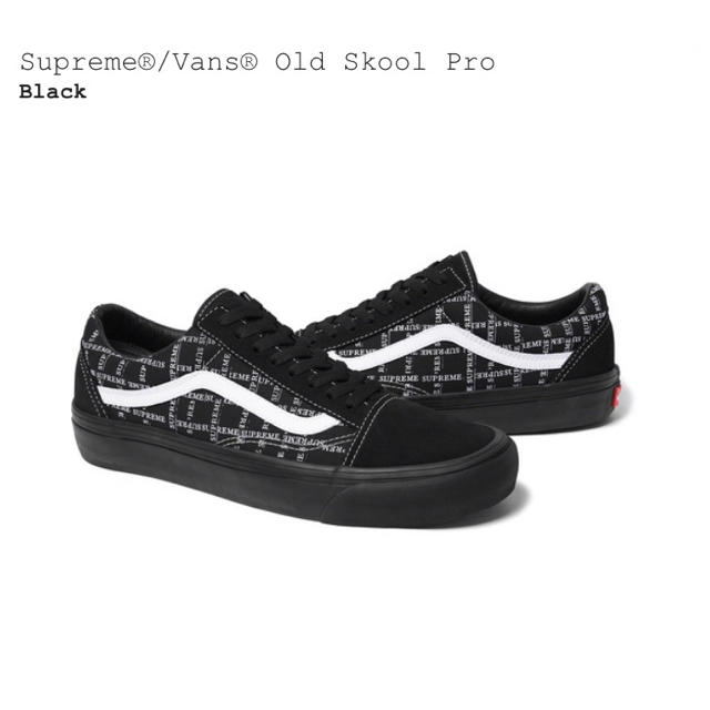 【27.0cm】Supreme / Vans Old Skool Pro 黒