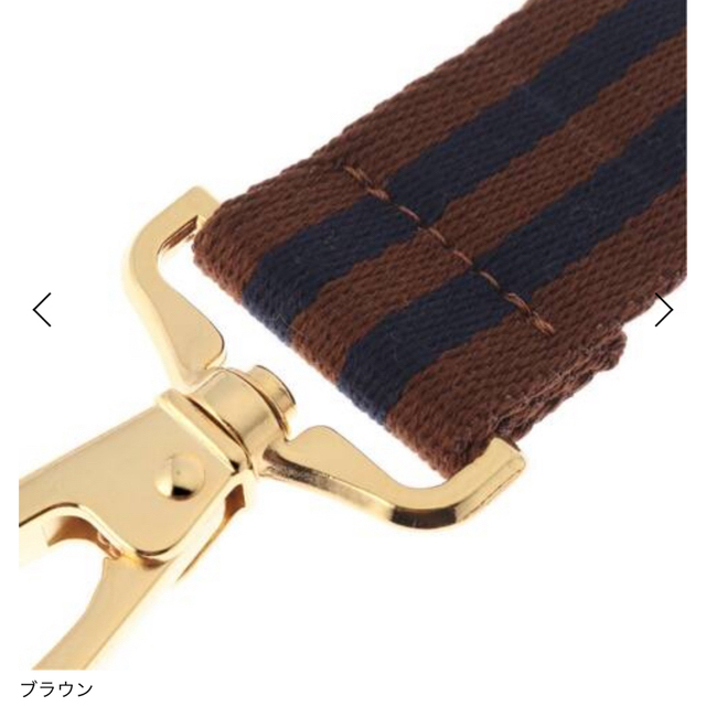 L'Appartement DEUXIEME CLASSE(アパルトモンドゥーズィエムクラス)の新品未使用　L'Appartement Border belt ブラウン　ベルト レディースのファッション小物(ベルト)の商品写真