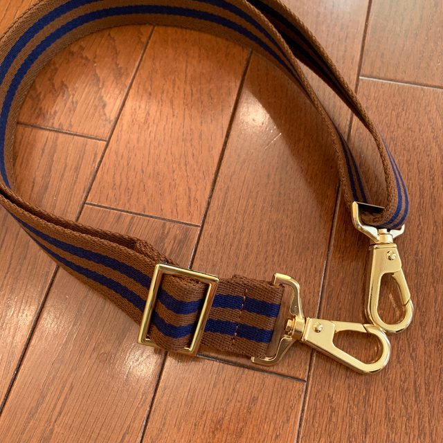 L'Appartement DEUXIEME CLASSE(アパルトモンドゥーズィエムクラス)の新品未使用　L'Appartement Border belt ブラウン　ベルト レディースのファッション小物(ベルト)の商品写真