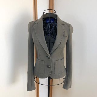 バーバリーブルーレーベル(BURBERRY BLUE LABEL)のバーバリーブルーレーベル　サイズ38  ジャケット　カーキ(テーラードジャケット)