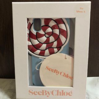 シーバイクロエ(SEE BY CHLOE)の【新品未使用】シーバイクロエ ロリポップ キャンディ 携帯ケース(iPhoneケース)