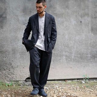 COMOLI - COMOLI ウールシルク テーパードパンツ size2の通販 by あん