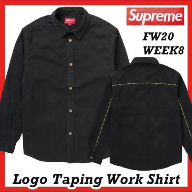 定価以下】Supreme Logo Taping Work Shirt - シャツ