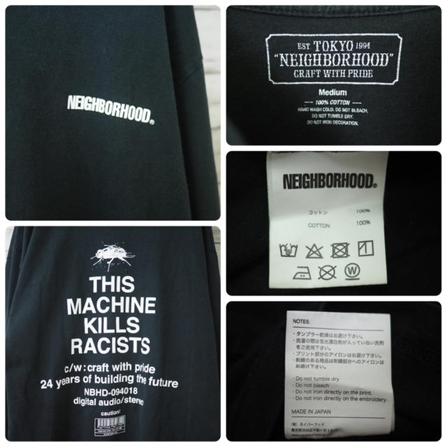 NEIGHBORHOOD(ネイバーフッド)の2018AW NEIGHBORHOOD RACISTS/C-TEE.LS メンズのトップス(Tシャツ/カットソー(七分/長袖))の商品写真