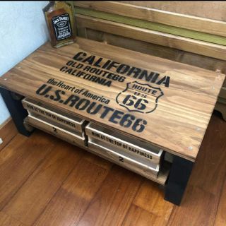 カリフォルニア　アンティーク　テーブル　新品(棚/ラック/タンス)